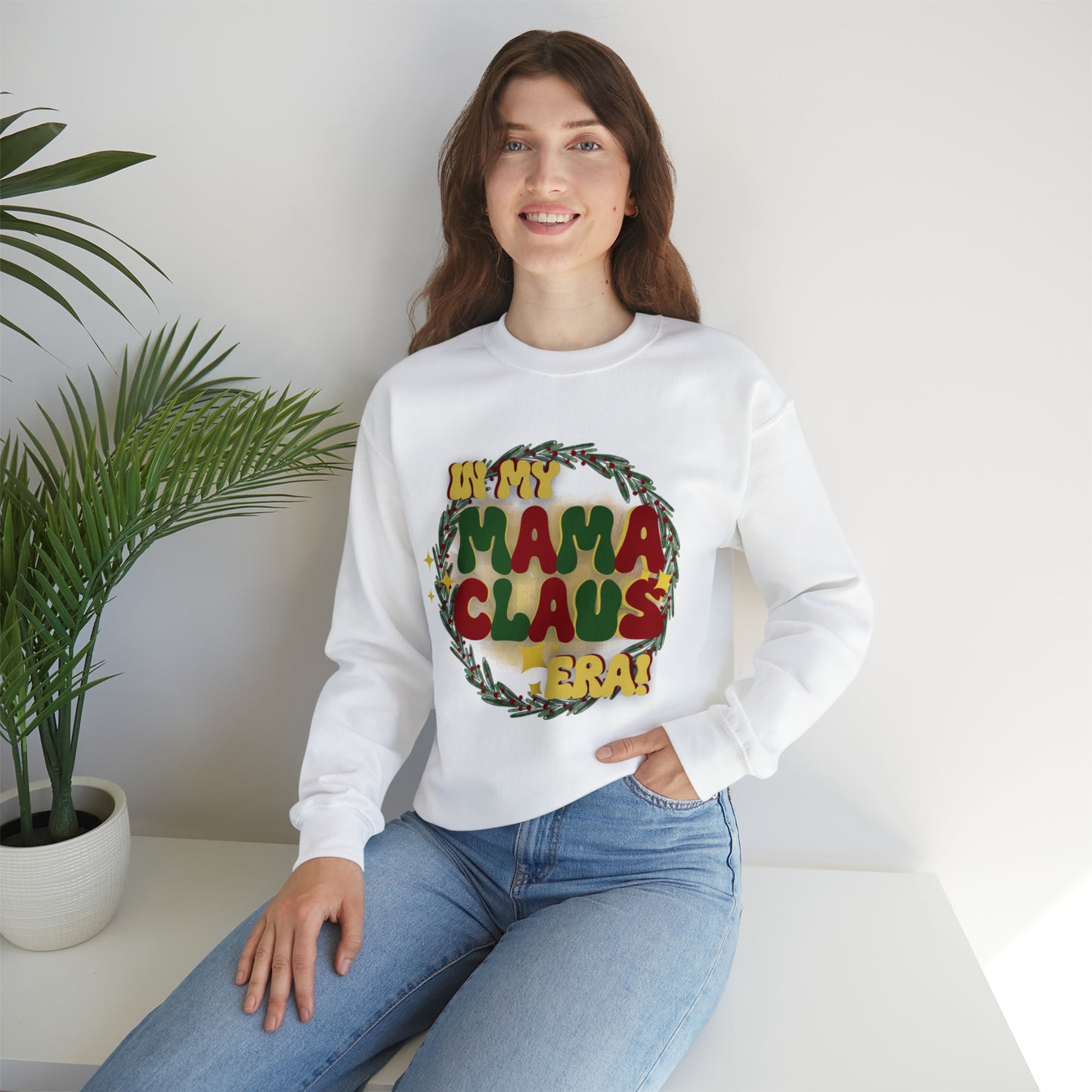 MAMA CLAUS! Unisex Heavy Blend™ Crewneck Sweatshirt