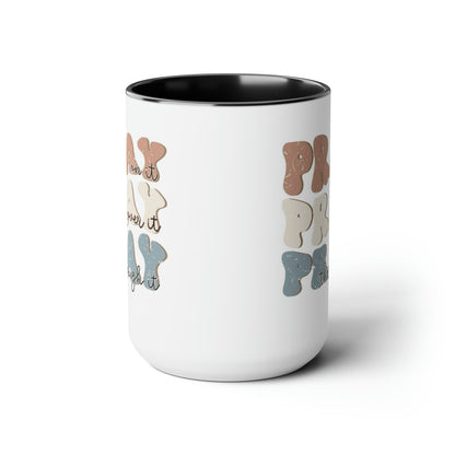 Two-Tone Coffee Mugs, 15oz