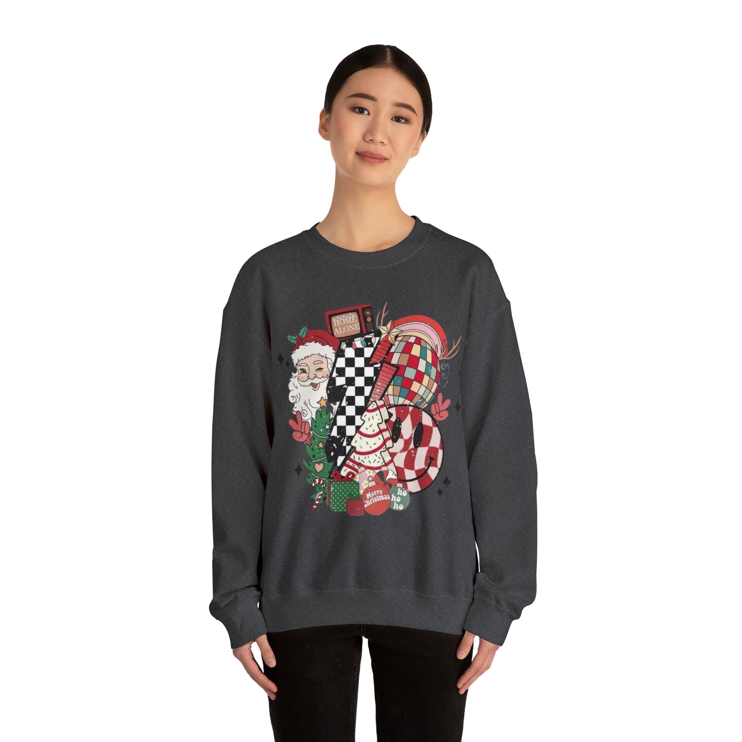 Retro Christmas!! Unisex Heavy Blend™ Crewneck Sweatshirt l