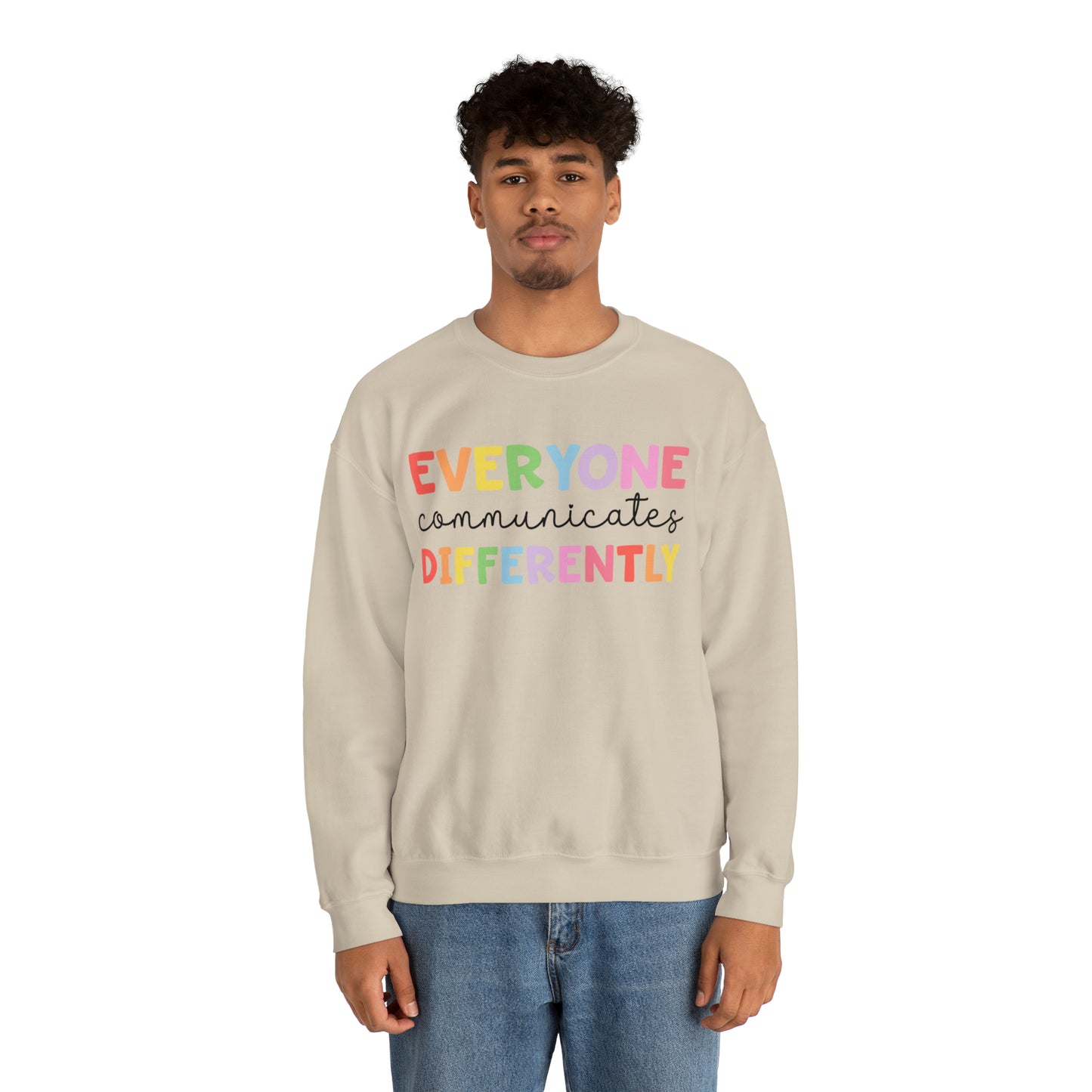 Everyone communicates differently! Unisex Heavy Blend™ Crewneck Sweatshirt