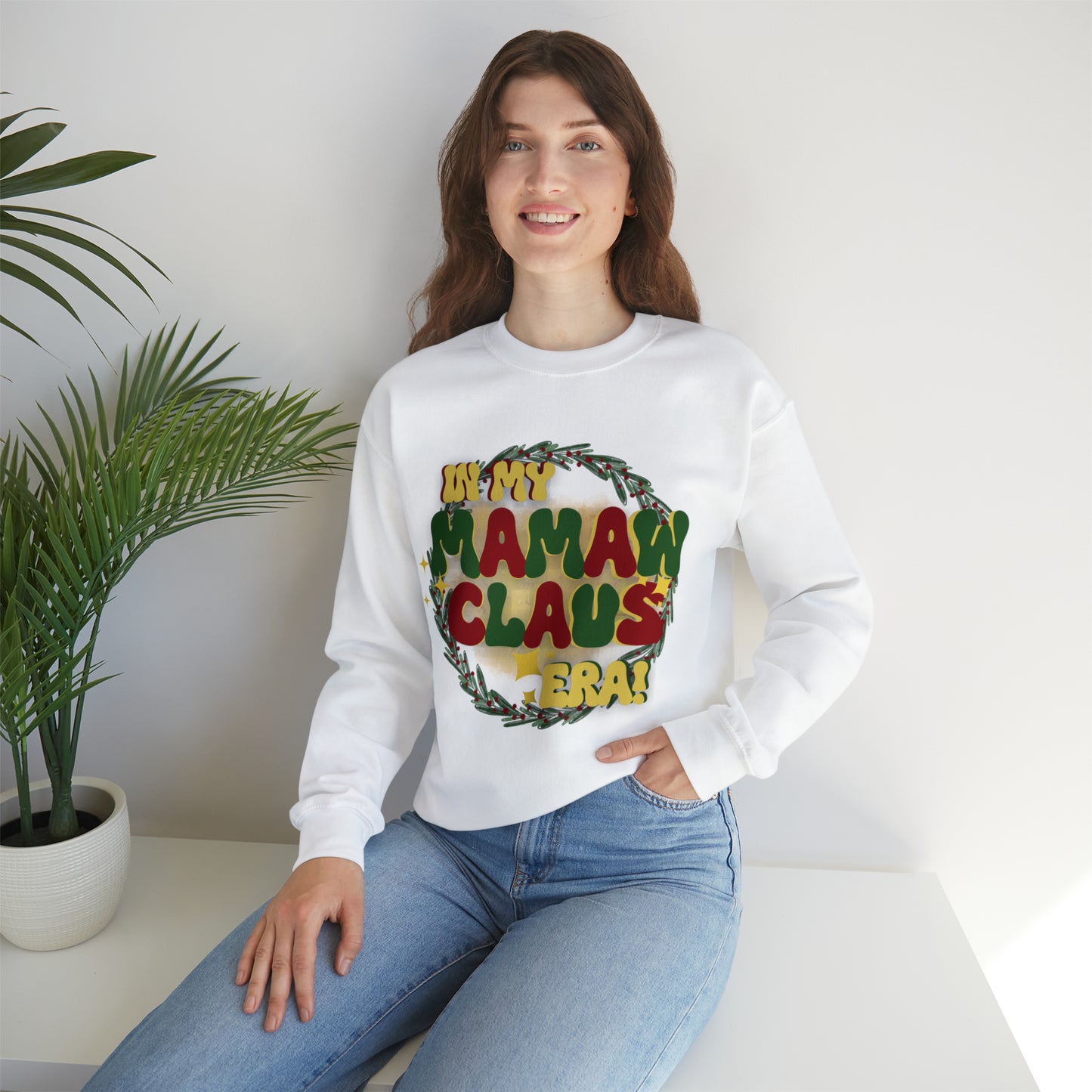 Mamaw Claus! Unisex Heavy Blend™ Crewneck Sweatshirt