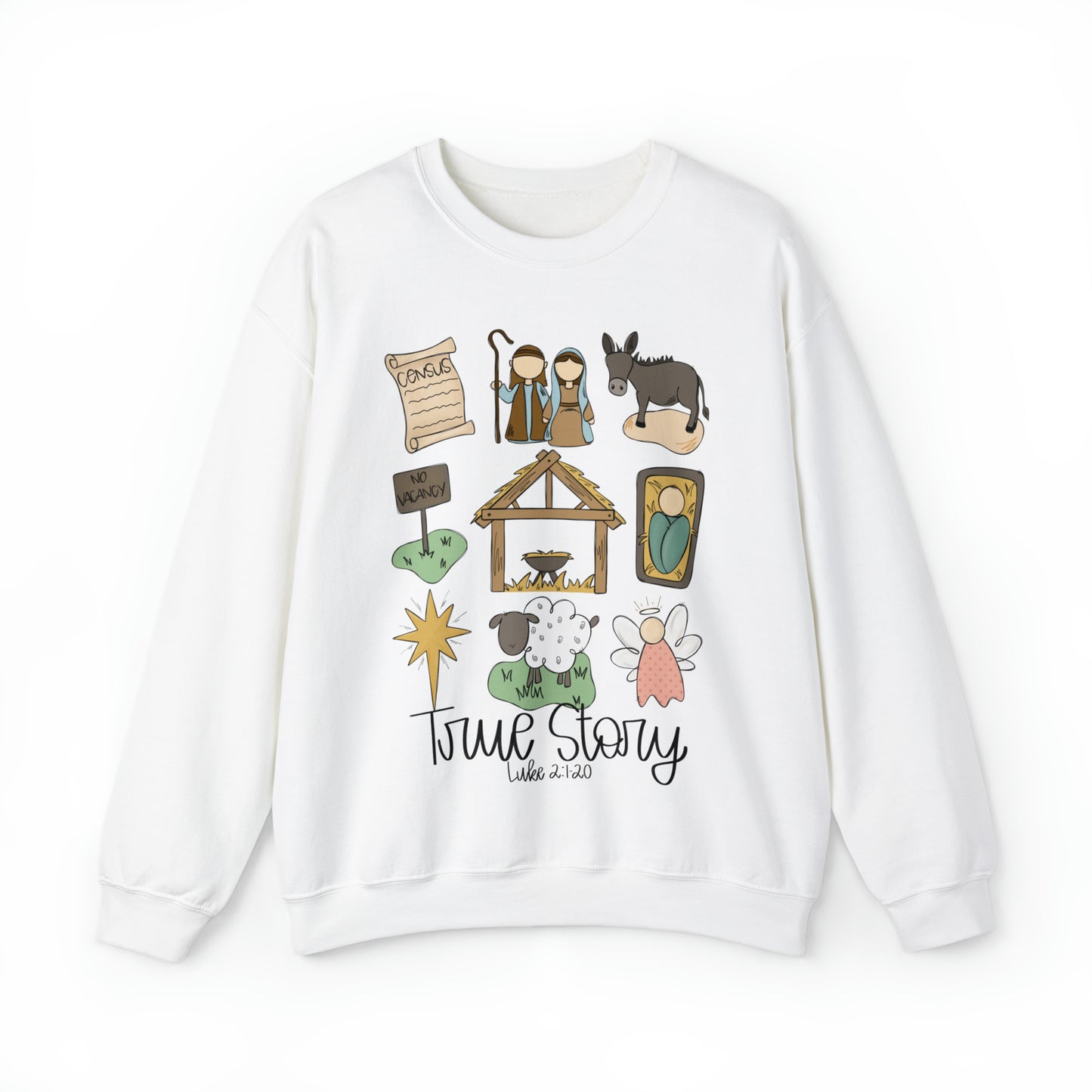 TRUE STORY! Unisex Heavy Blend™ Crewneck Sweatshirt