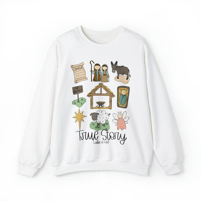 TRUE STORY! Unisex Heavy Blend™ Crewneck Sweatshirt