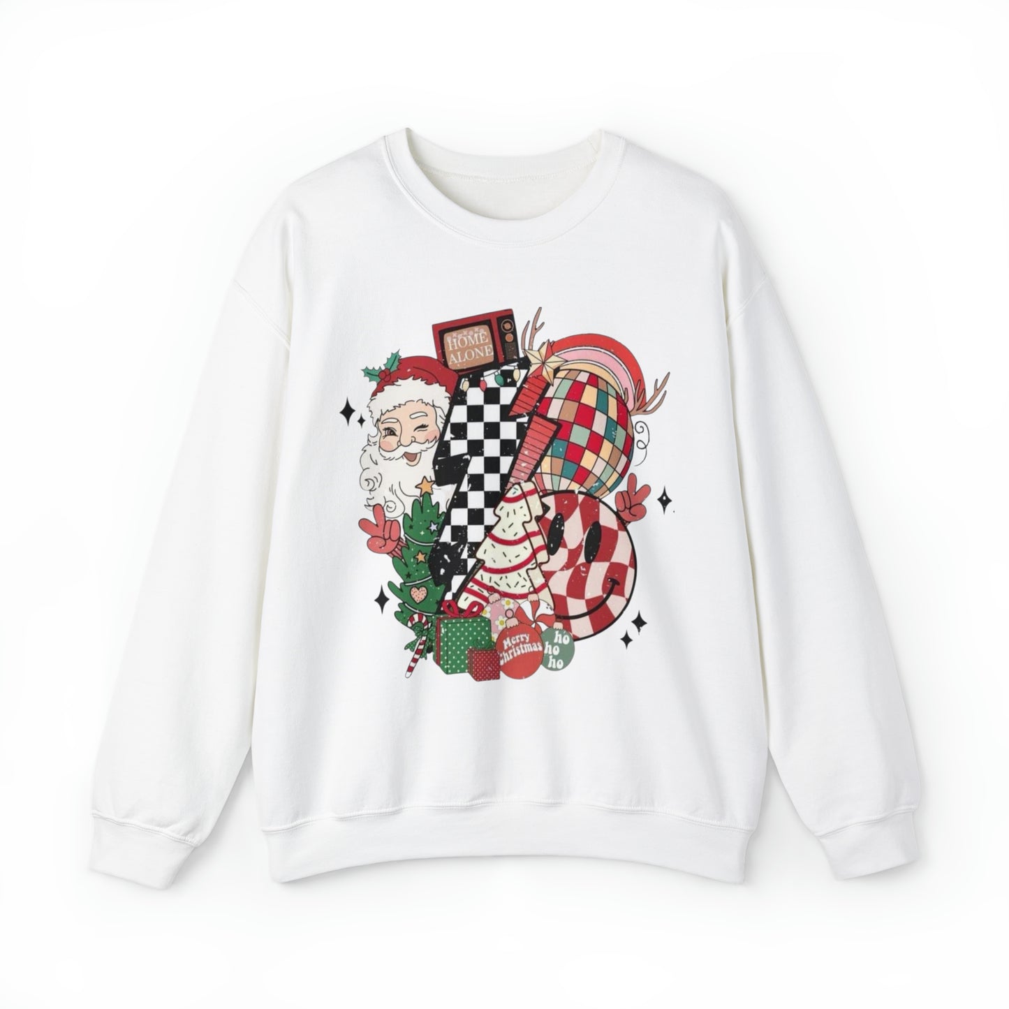 Retro Christmas!! Unisex Heavy Blend™ Crewneck Sweatshirt l