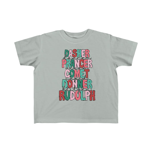 Reindeer roll call! Toddler's Fine Jersey Tee