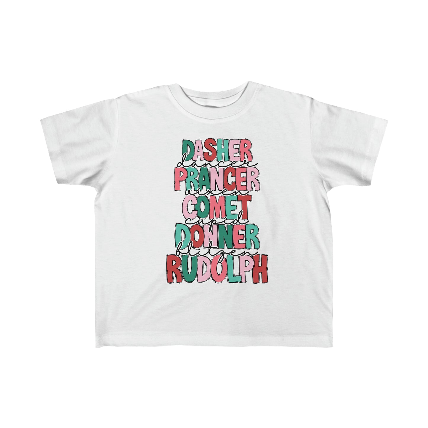 Reindeer roll call! Toddler's Fine Jersey Tee