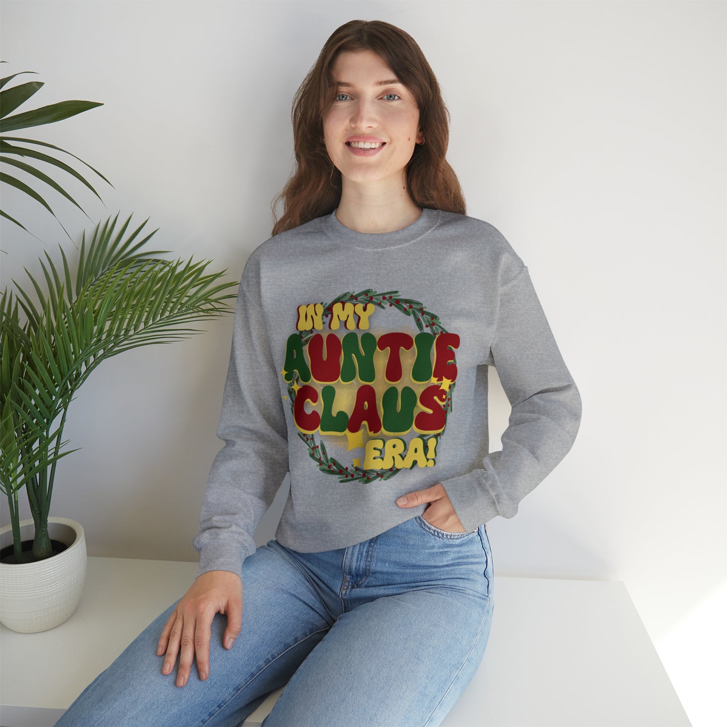 Auntie Claus!Unisex Heavy Blend™ Crewneck Sweatshirt