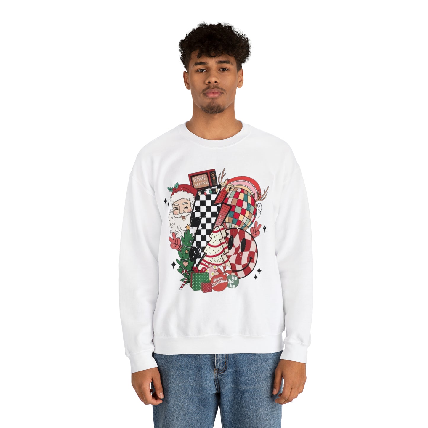 Retro Christmas!! Unisex Heavy Blend™ Crewneck Sweatshirt l