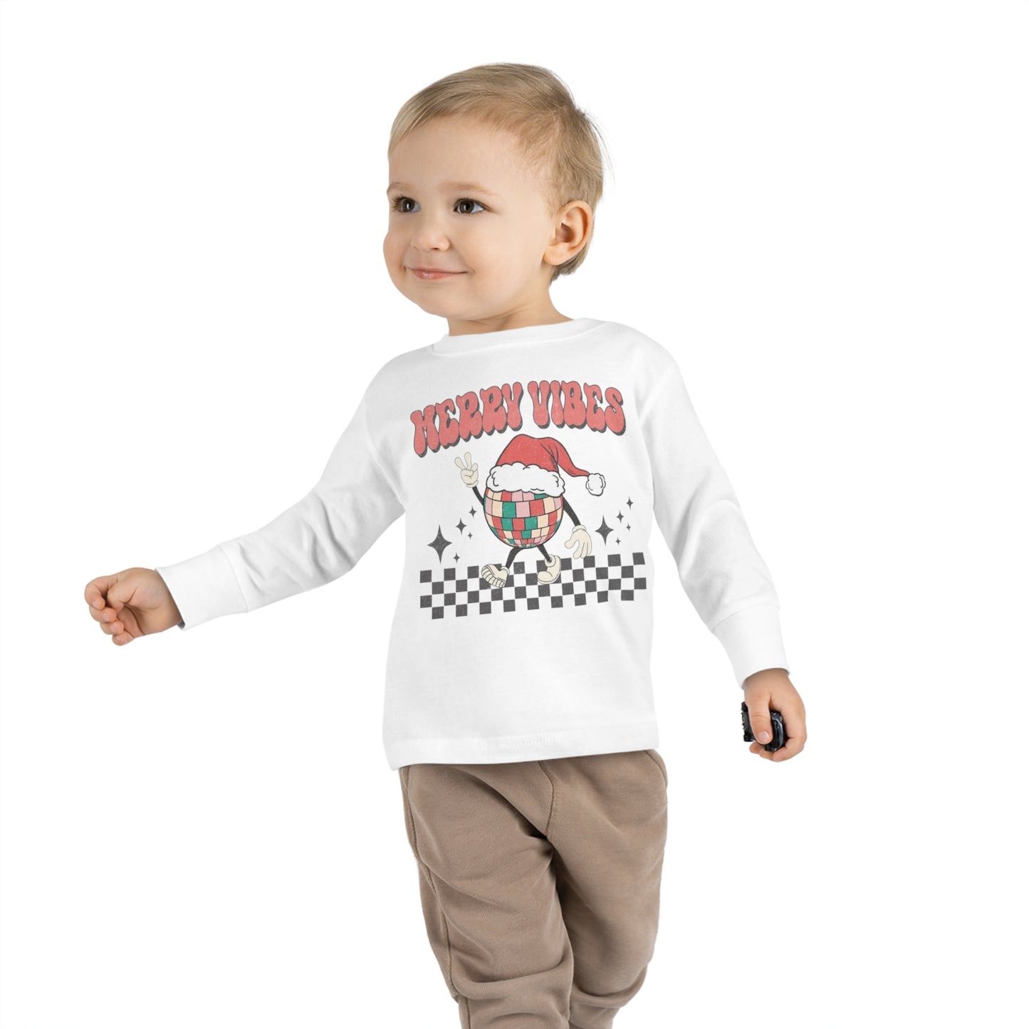 Merry vibes! Toddler Long Sleeve Tee