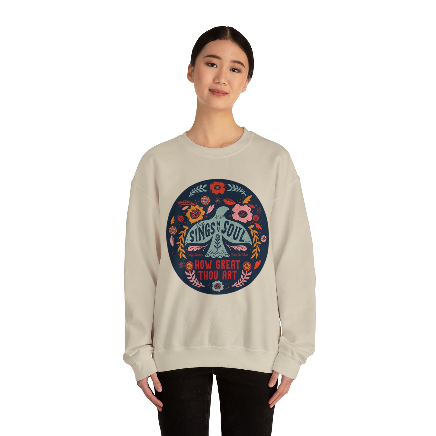 HOW GREAT THOU ARE! Unisex Heavy Blend™ Crewneck Sweatshirt