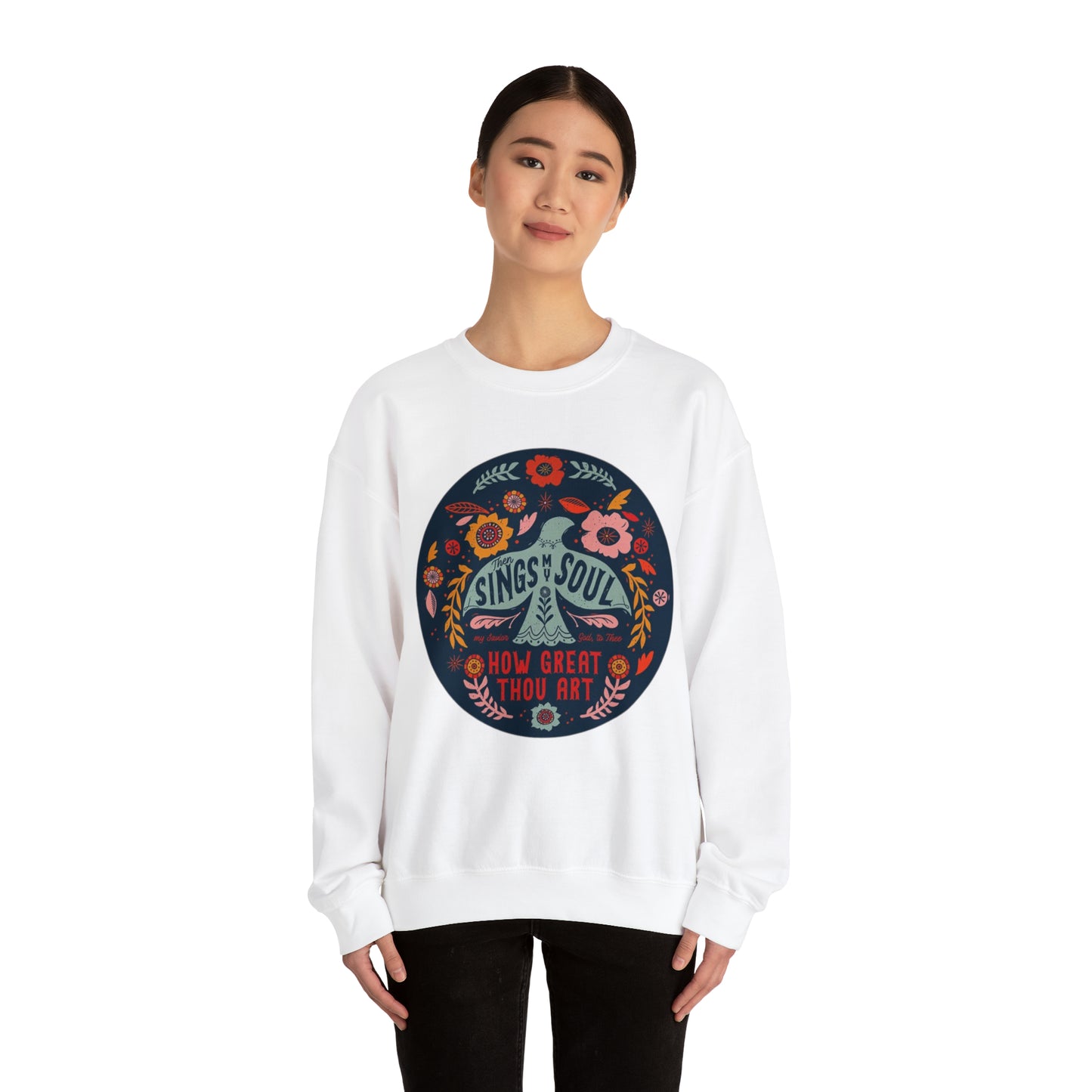 HOW GREAT THOU ARE! Unisex Heavy Blend™ Crewneck Sweatshirt