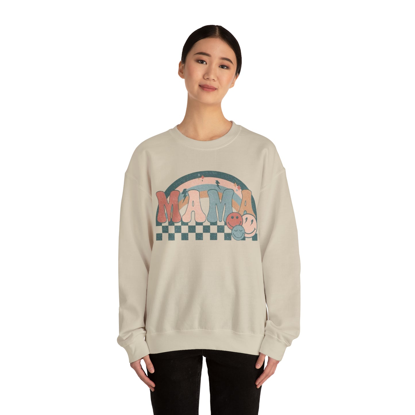 MAMA RETRO Unisex Heavy Blend™ Crewneck Sweatshirt