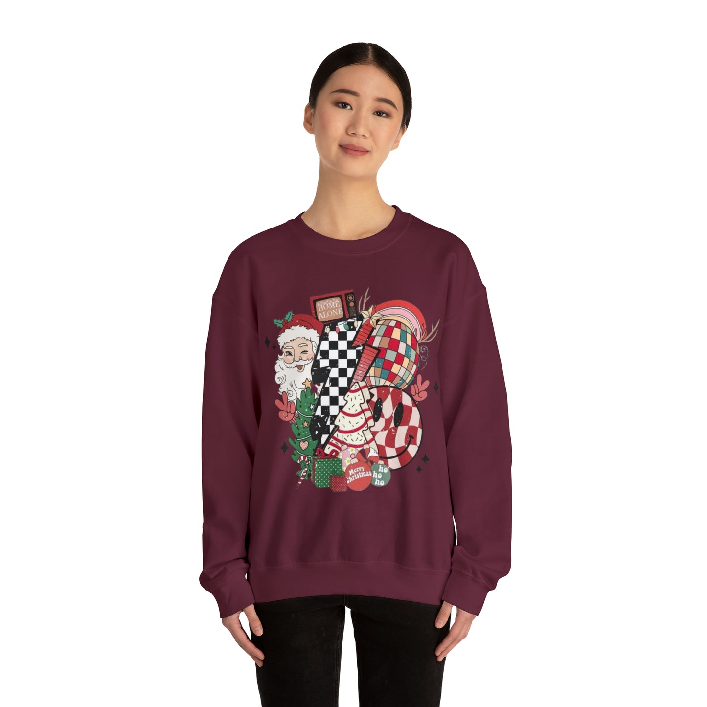 Retro Christmas!! Unisex Heavy Blend™ Crewneck Sweatshirt l