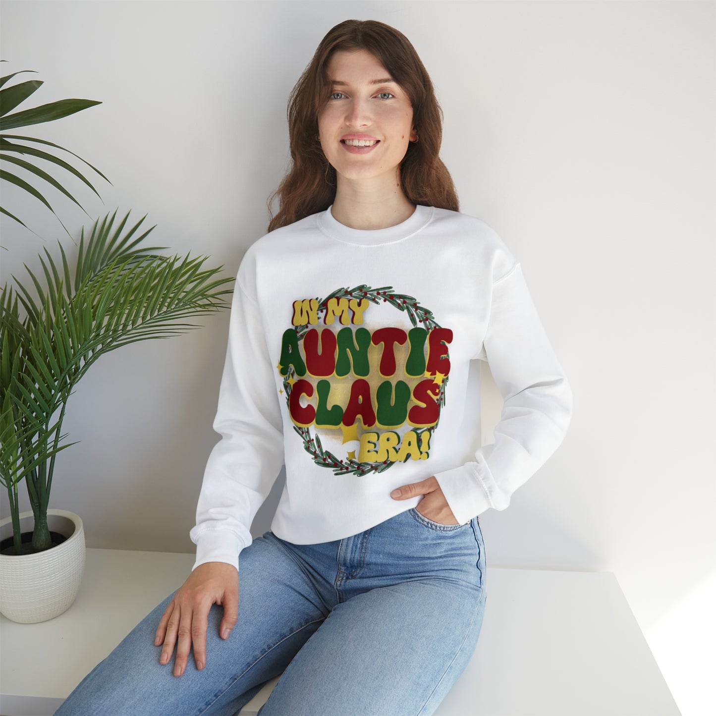 Auntie Claus!Unisex Heavy Blend™ Crewneck Sweatshirt