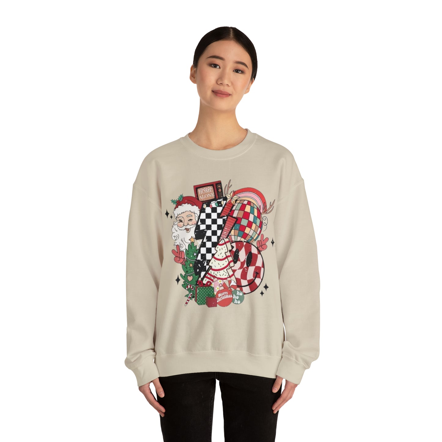 Retro Christmas!! Unisex Heavy Blend™ Crewneck Sweatshirt l