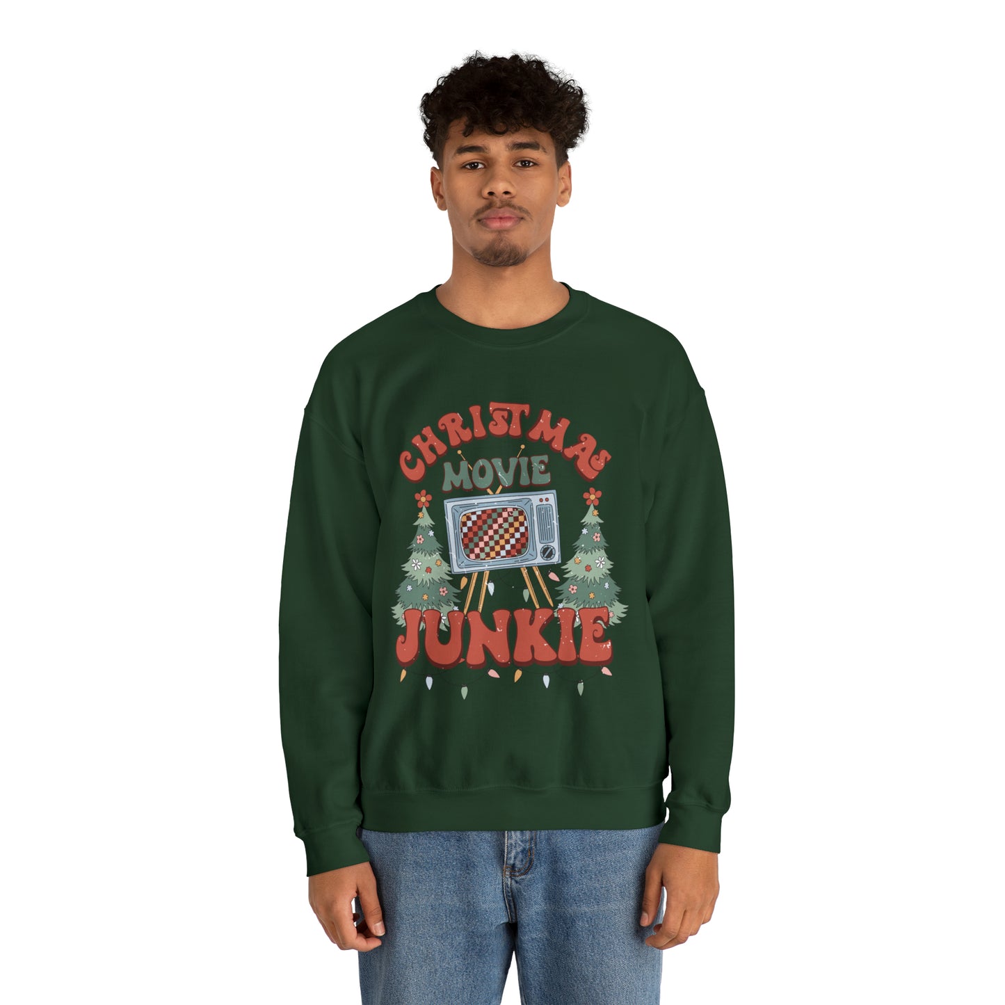 MOVIE JUNKIE! Unisex Heavy Blend™ Crewneck Sweatshirt