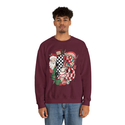 Retro Christmas!! Unisex Heavy Blend™ Crewneck Sweatshirt l