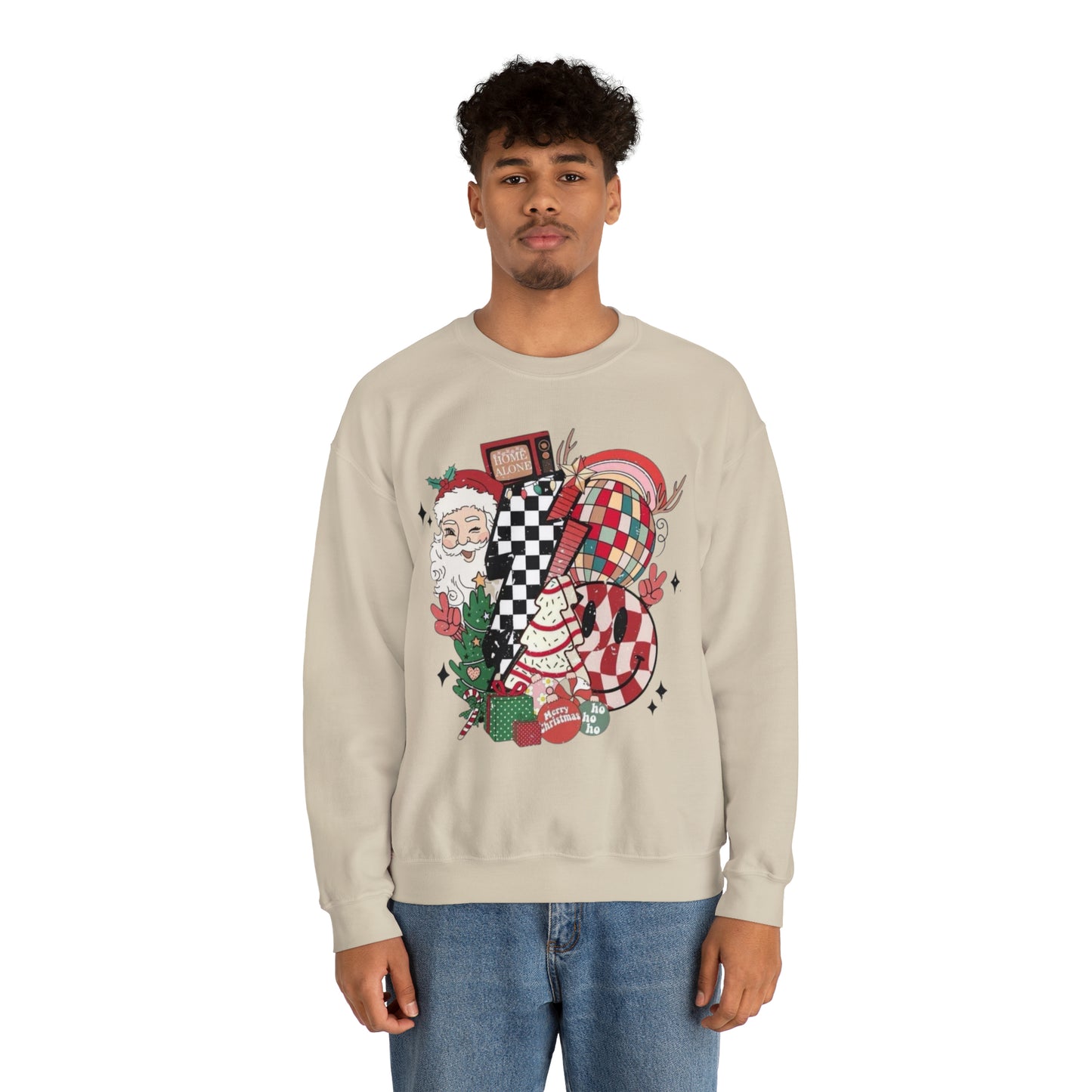 Retro Christmas!! Unisex Heavy Blend™ Crewneck Sweatshirt l