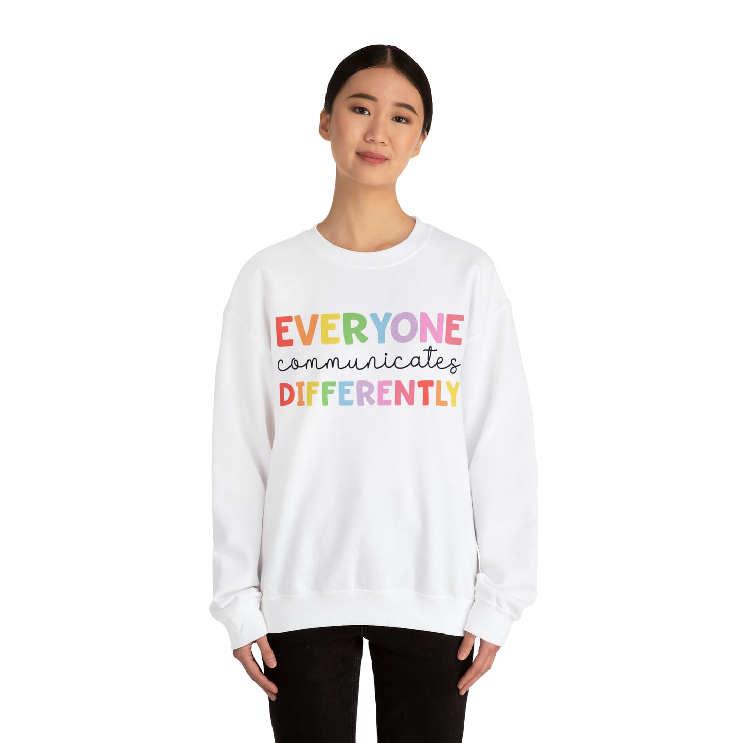 Everyone communicates differently! Unisex Heavy Blend™ Crewneck Sweatshirt