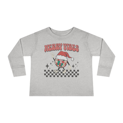 Merry vibes! Toddler Long Sleeve Tee