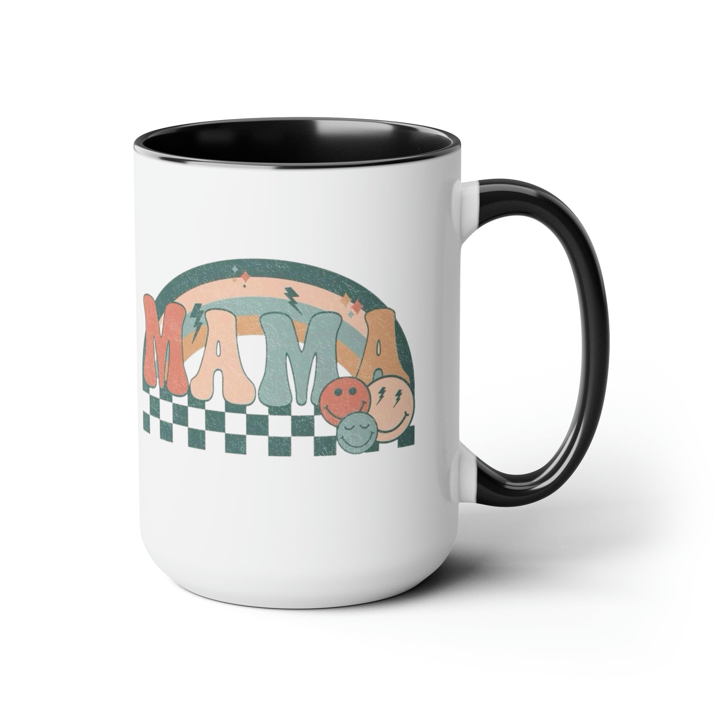 MAMA!!! Two-Tone Coffee Mugs, 15oz