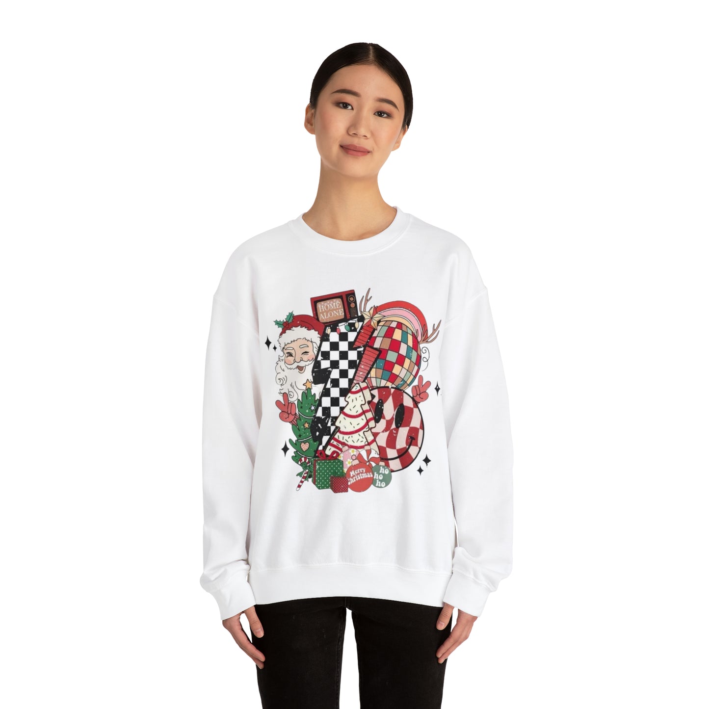 Retro Christmas!! Unisex Heavy Blend™ Crewneck Sweatshirt l