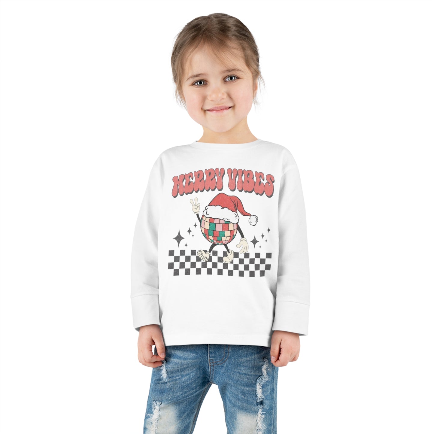 Merry vibes! Toddler Long Sleeve Tee