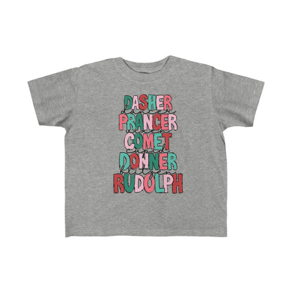 Reindeer roll call! Toddler's Fine Jersey Tee